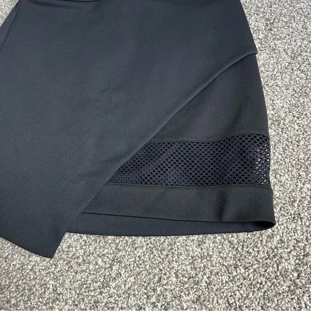 Express NWT Black Asymmetrical Cut Out Mini‎ Skirt, Size 4